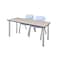 Kee Rectangle Tables > Training Tables > Kee Table & Chair Sets, 66 W, 24 L, 29 H, Maple MT6624PLBPCM47GY - alternate 1